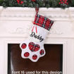 Picture of CHRISTMAS STOCKING PAW 45CM